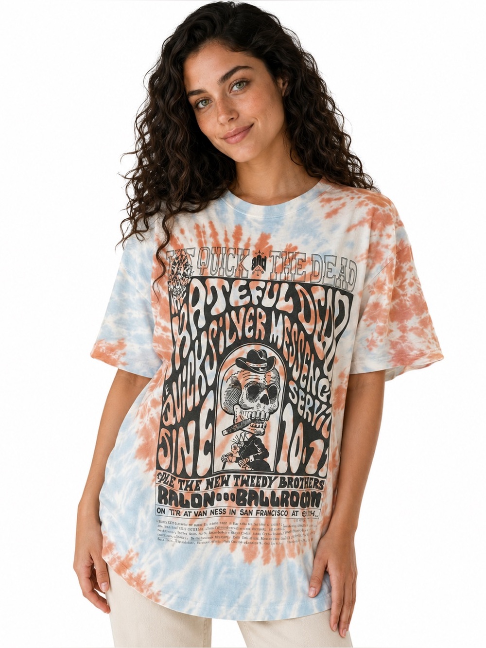 Grateful Dead Quick The Dead Tie Dye Graphic T Shirt Life Clothing Co Large
